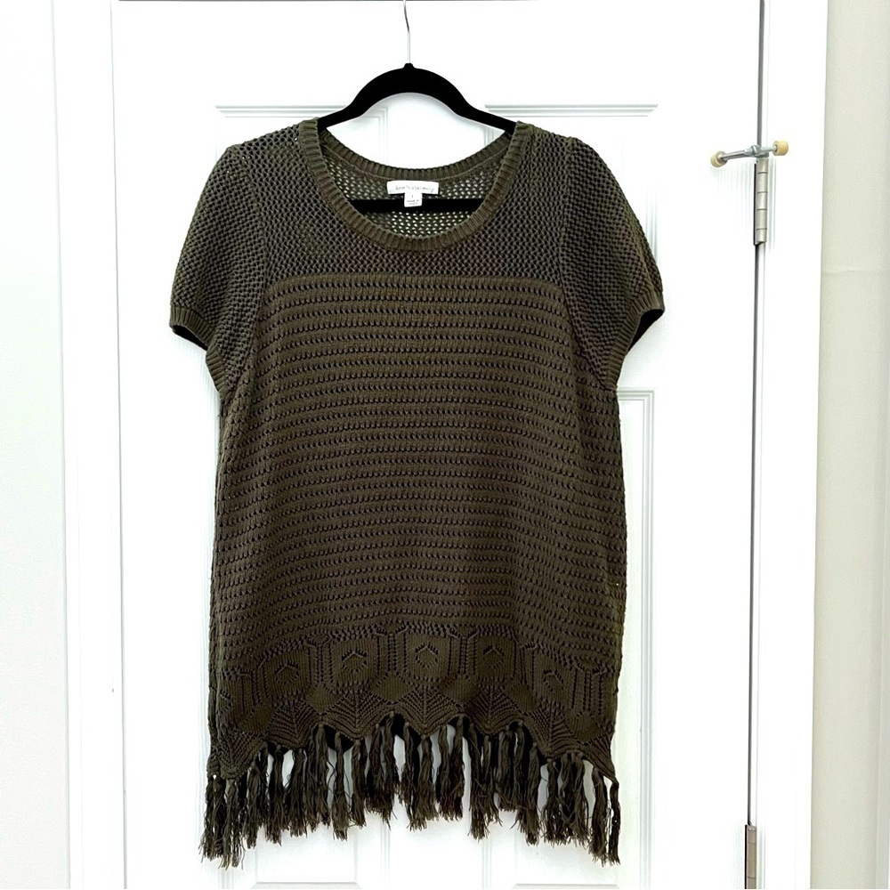 JohnPaulRichard green top womans size large